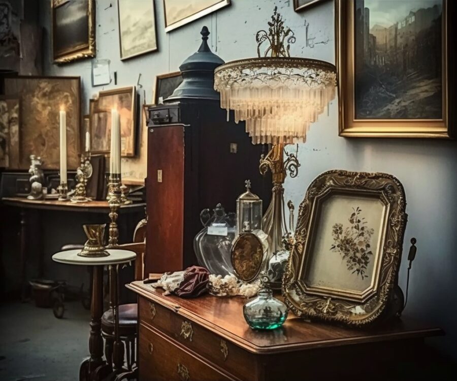 Antique shop interior